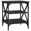 vidaXL Table d'appoint Noir 40x42x50 cm Bois d&rsquo;ing&eacute;nierie