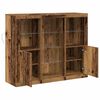 vidaXL Buffet LED Bois ancien 123 x 37 x 100 cm Bois d'ing&eacute;nierie