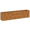 vidaXL Jardini&egrave;re sur&eacute;lev&eacute;e 291 x 50 x 69 cm Acier Corten