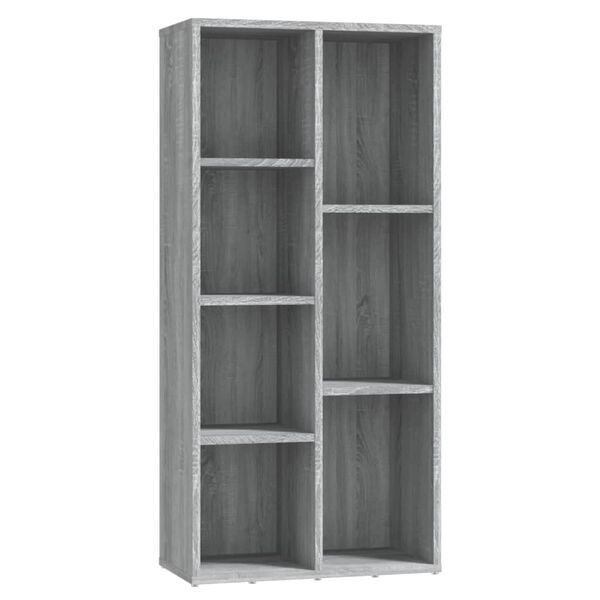 vidaXL Armoire &agrave; livres Sonoma gris 50x25x106 cm
