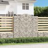 vidaXL Paniers &agrave; gabions arqu&eacute;s 9 pcs 200x50x200/220 cm Fer galvanis&eacute;