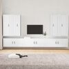 vidaXL Ensemble de meubles TV 7 pcs Blanc Bois d'ingénierie