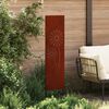 vidaXL &Eacute;cran de confidentialit&eacute; de jardin Fretwork Rouill&eacute; 32 x 140 cm