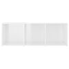 vidaXL Meuble TV Blanc brillant 107x35x37 cm Bois d&rsquo;ing&eacute;nierie