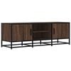 vidaXL Meuble TV ch&ecirc;ne marron 120x35x41 cm bois d'ing&eacute;nierie et m&eacute;tal