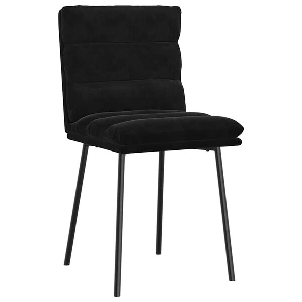 vidaXL Chaises &agrave; manger lot de 6 noir velours