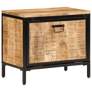 vidaXL Armoire &agrave; chaussures 60x35x53 cm bois de manguier massif brut