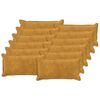 vidaXL Housse de coussin 12 pc HOUTEN Jaune 40 x 80 cm