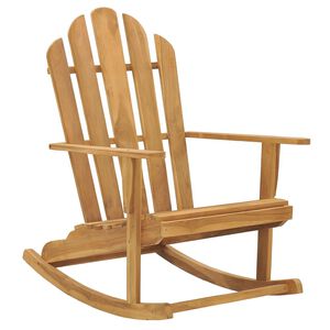 vidaXL Chaise &agrave; bascule Adirondack bois de teck solide