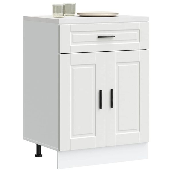 vidaXL Armoire de cuisine Porto blanc bois d'ingénierie
