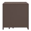 vidaXL Tables gigognes 3 pcs marron résine tressée