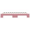 vidaXL Lit de jour avec gigogne sans matelas rose 80x200 cm