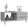 vidaXL Table basse sonoma gris 89,5x50x40 cm bois d'ing&eacute;nierie