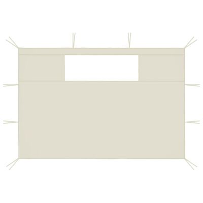 vidaXL Parois latérales belvédère fenêtres 2 pcs 4,5x2,1m Crème 70g/m²