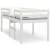 vidaXL Lit haut sans matelas blanc 75x190 cm bois de pin massif