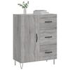 vidaXL Buffet sonoma gris 69,5x34x90 cm bois d'ing&eacute;nierie