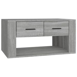 vidaXL Table basse Sonoma gris 80x50x40 cm Bois d'ing&eacute;nierie