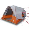 vidaXL Tente de voiture 4 personnes gris et orange imperm&eacute;able