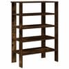 vidaXL &Eacute;tag&egrave;re &agrave; chaussures ch&ecirc;ne fum&eacute; 61x32x87,5 cm bois d'ing&eacute;nierie