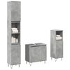 vidaXL Ensemble de meubles de salle de bain 3 pcs gris b&eacute;ton