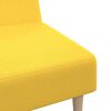 vidaXL Canap&eacute;-lit &agrave; 2 places Jaune Tissu