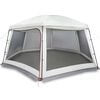 vidaXL Tente piscine toit amovible parois maille gris 618x532 cm