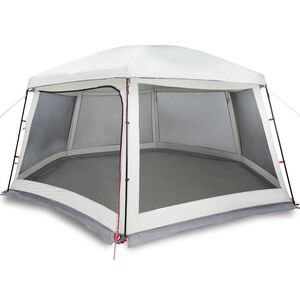 vidaXL Tente piscine toit amovible parois maille gris 618x532 cm