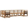 vidaXL Ensemble de canap&eacute;s d'ext&eacute;rieur 7 pcs Naturel