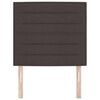 vidaXL T&ecirc;te de lit Marron fonc&eacute; 90 cm Cuir synth&eacute;tique