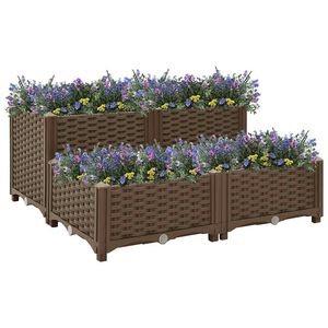 vidaXL Lit sur&eacute;lev&eacute; 80x80x38 cm Polypropyl&egrave;ne