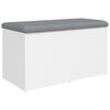 vidaXL Banc de rangement Blanc 82x42x45 cm Bois d'ingénierie
