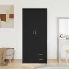 vidaXL Armoire Chêne noir 80 x 52 x 180 cm Bois d'ingénierie