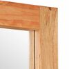 vidaXL Miroir 70x50 cm bois massif d'acacia et verre