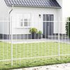 vidaXL Cl&ocirc;ture de jardin 5 pcs Blanc 170 x 190 cm
