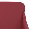 vidaXL Banc Rouge bordeaux 110x76x80 cm Similicuir