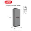 Keter Armoire de rangement polyvalente Stilo Gris et noir 173 cm