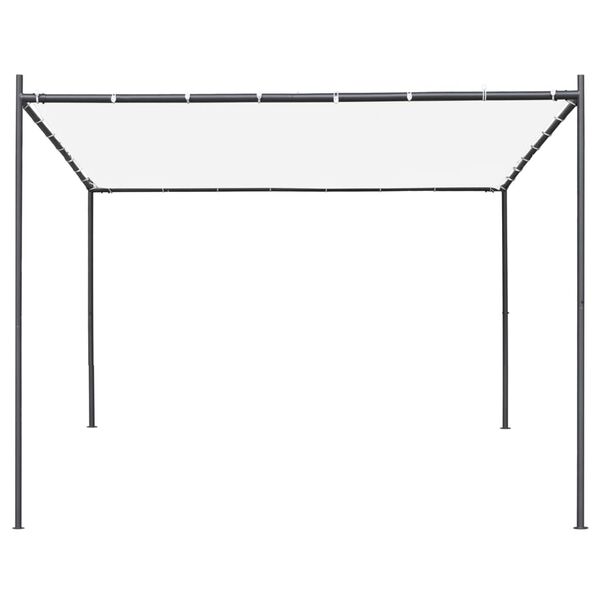 vidaXL Belv&eacute;d&egrave;re avec toit 3x3 m Blanc 180 g/m&sup2;