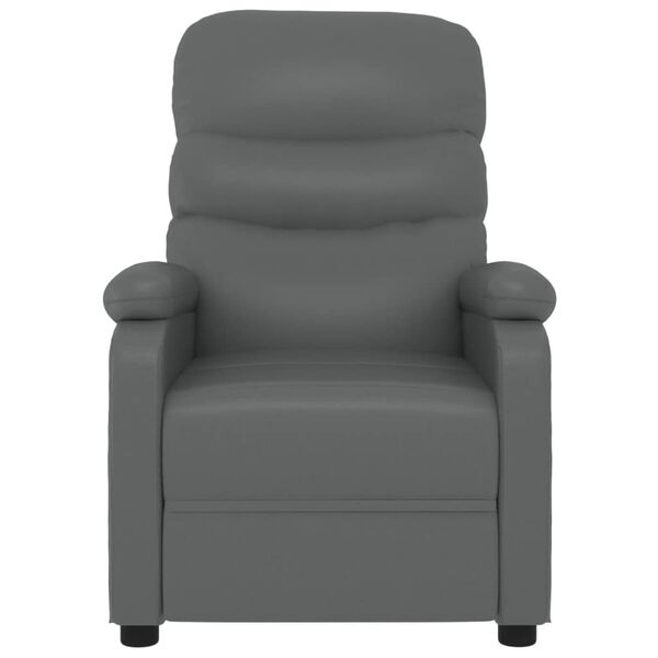 vidaXL Fauteuil inclinable &eacute;lectrique Gris Similicuir