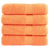 vidaXL Serviettes de douche de qualit&eacute; sup&eacute;rieure SOLUND 4 pcs orange