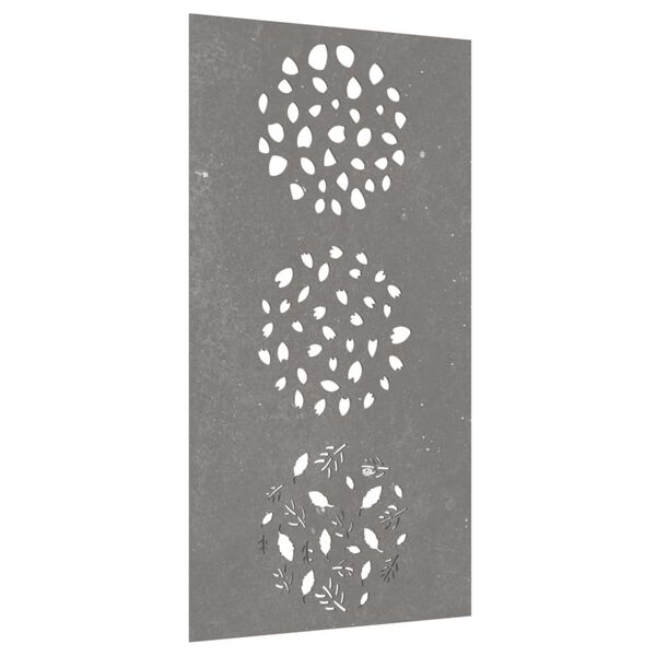 vidaXL D&eacute;coration murale jardin 105x55 cm acier corten design feuille