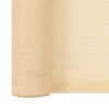 vidaXL Filet brise-vue PEHD 1,5 x 50 m Beige