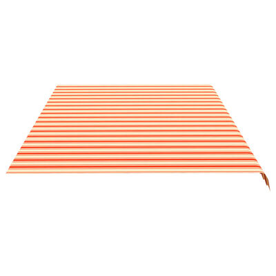 vidaXL Tissu de remplacement pour auvent Jaune et orange 6x3,5 m