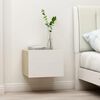 vidaXL Tables de chevet 2 pcs Blanc et ch&ecirc;ne sonoma 40x30x30 cm