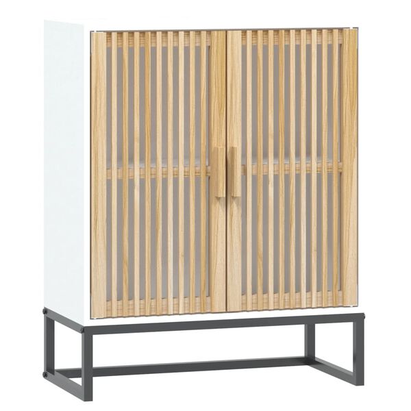 vidaXL Buffet blanc 60x30x75 cm bois d'ing&eacute;nierie