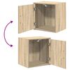 vidaXL Armoires de garage 2 pcs ch&ecirc;ne sonoma bois d'ing&eacute;nierie