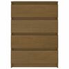 vidaXL Armoire d'appoint Marron miel 60x36x84 cm Bois de pin massif
