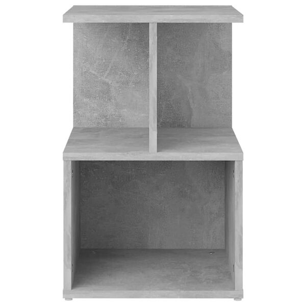 vidaXL Table de chevet gris béton 35x35x55 cm bois d'ingénierie