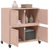 vidaXL Buffet rose 68x39x72 cm acier