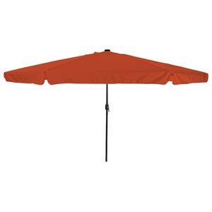 vidaXL Parasol de jardin Terre cuite 395 x 395 x 245 cm Polyester
