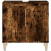 vidaXL Meuble d'évier chêne fumé 58x33x60 cm bois d'ingénierie